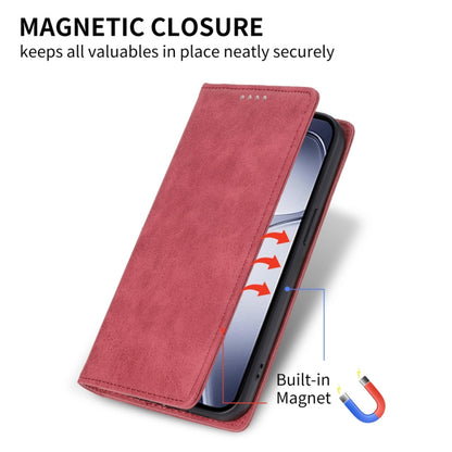 For Redmi K70 Ultra Business Solid Color Magnetic RFID Leather Phone Case(Red) - Xiaomi Cases by buy2fix | Online Shopping UK | buy2fix