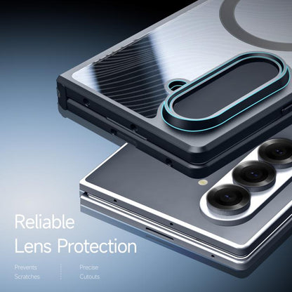 For Samsung Galaxy Z Fold7 5G DUX DUCIS Aimo Mag Series TPU + PC MagSafe Frosted Feel Phone Case(Black) - Galaxy Z Fold7 5G Cases by DUX DUCIS | Online Shopping UK | buy2fix