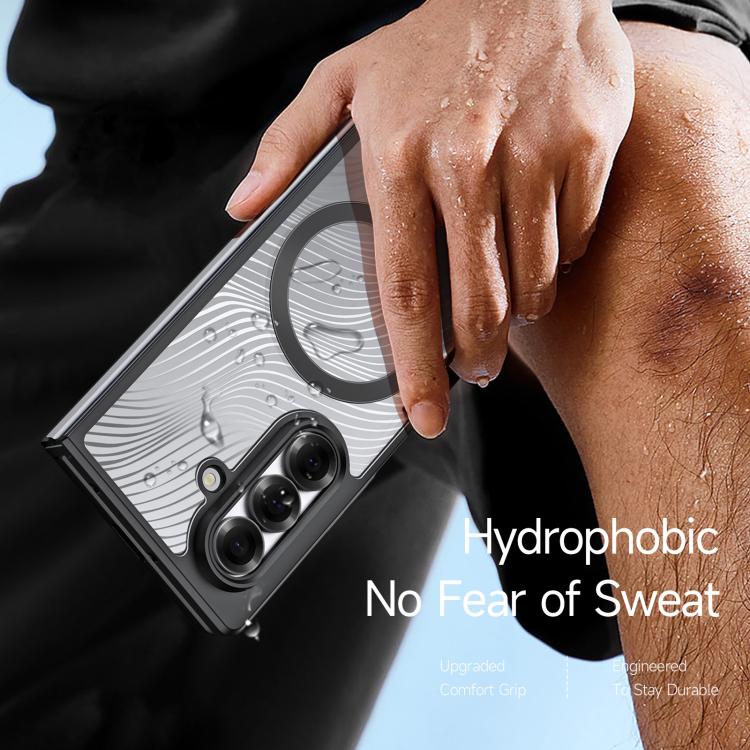 For Samsung Galaxy Z Fold7 5G DUX DUCIS Aimo Mag Series TPU + PC MagSafe Frosted Feel Phone Case(Black) - Galaxy Z Fold7 5G Cases by DUX DUCIS | Online Shopping UK | buy2fix