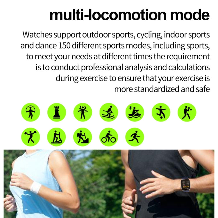 ET580 2.04 inch AMOLED Screen Sports Smart Watch Support Bluetooth Call / ECG Function(Black Leather Band) by buy2fix