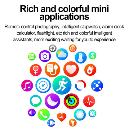 ET580 2.04 inch AMOLED Screen Sports Smart Watch Support Bluetooth Call / ECG Function(Black Butterfly Buckle) by buy2fix