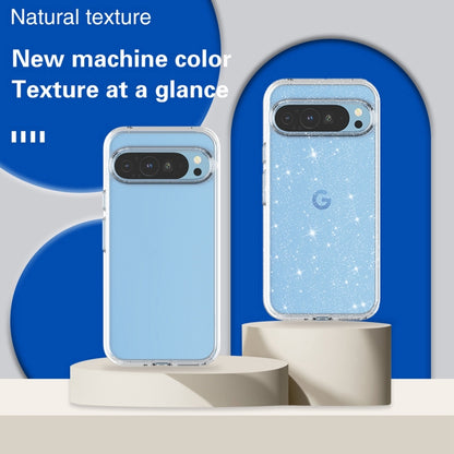 For Google Pixel 9 Pro XL Terminator Style Shockproof Phone Case(Glitter White) by buy2fix