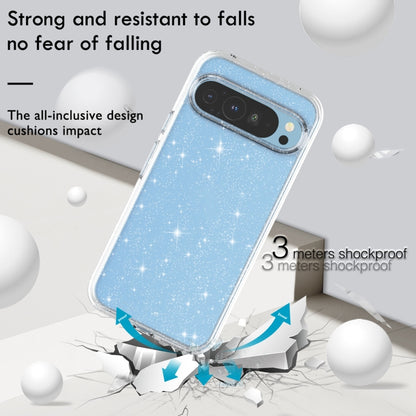 For Google Pixel 9 Pro XL Terminator Style Shockproof Phone Case(Glitter White) by buy2fix
