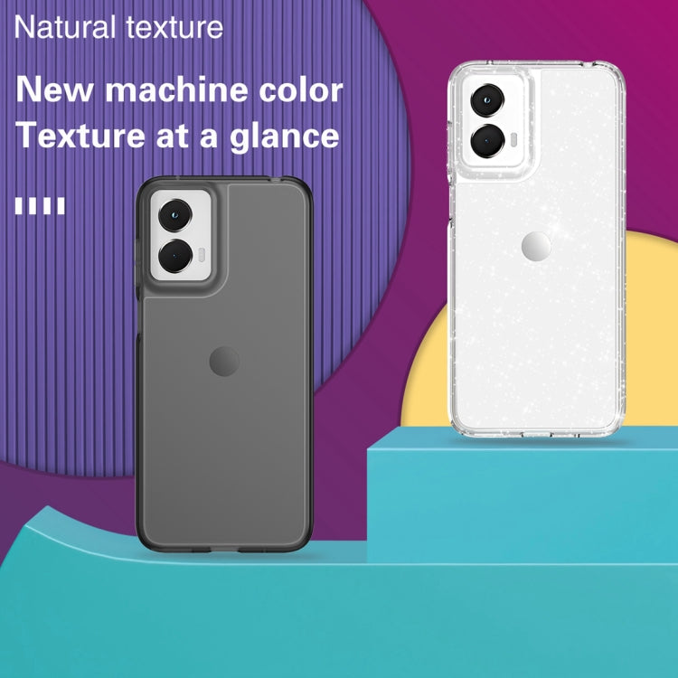 For Motorola Moto G 5G 2024 Terminator Style Shockproof Phone Case(Glitter White) by buy2fix