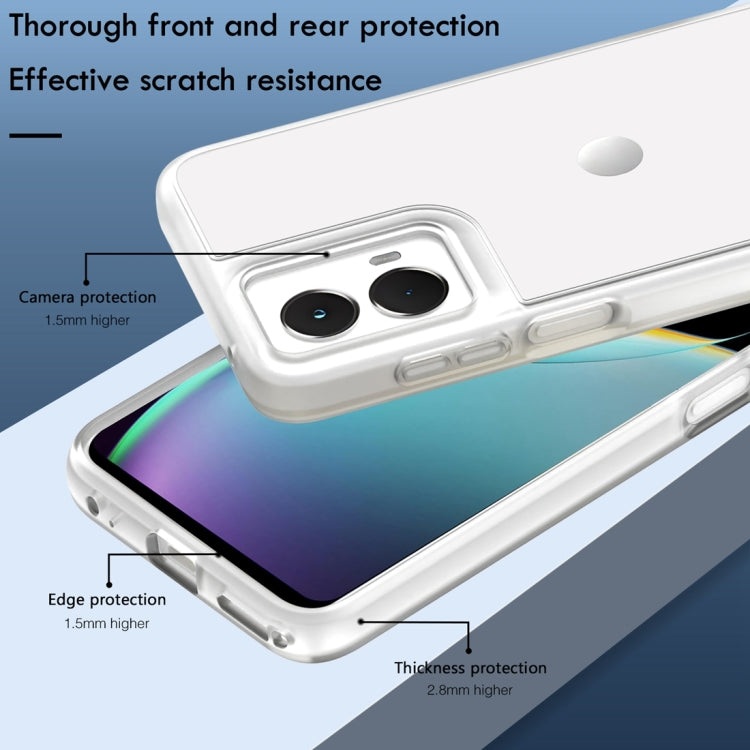 For Motorola Moto G 5G 2024 Terminator Style Shockproof Phone Case(Transparent) by buy2fix