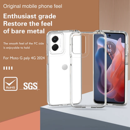 For Motorola Moto G Play 4G 2024 Terminator Style Shockproof Phone Case(Transparent) by buy2fix