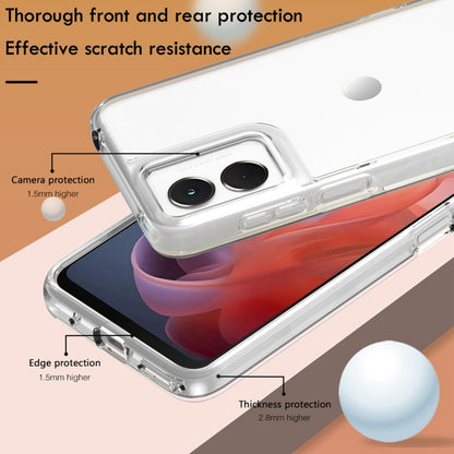For Motorola Moto G Play 4G 2024 Terminator Style Shockproof Phone Case(Transparent) by buy2fix