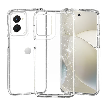 For Motorola Moto G Power 5G 2024 Terminator Style Shockproof Phone Case(Glitter White) by buy2fix