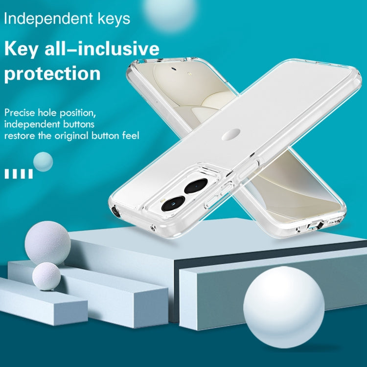 For Motorola Moto G Power 5G 2024 Terminator Style Shockproof Phone Case(Transparent) by buy2fix