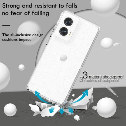 For Motorola Moto G Stylus 5G 2024 Terminator Style Shockproof Phone Case(Glitter White) by buy2fix