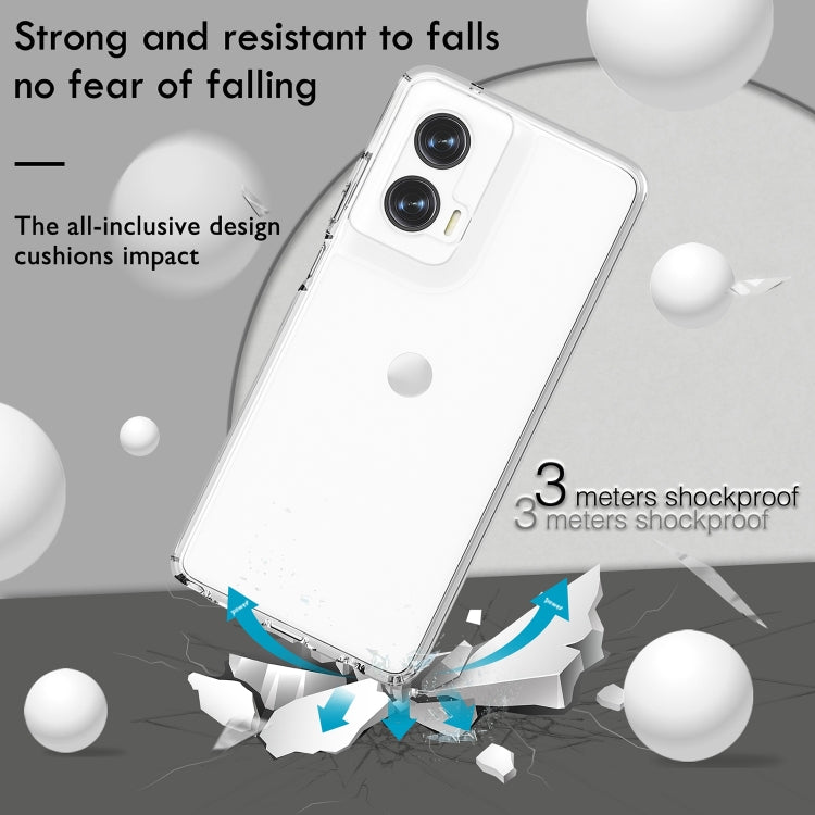 For Motorola Moto G Stylus 5G 2024 Terminator Style Shockproof Phone Case(Transparent) by buy2fix