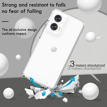 For Motorola Moto G Stylus 5G 2024 Terminator Style Shockproof Phone Case(Transparent) by buy2fix