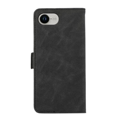 For iPhone 16e ABEEL Frosted Magnetic RFID Leather Phone Case(Black) - iPhone 16e Cases by buy2fix | Online Shopping UK | buy2fix