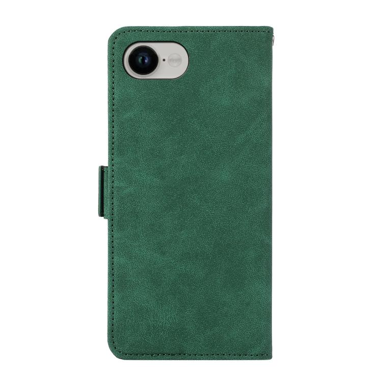 For iPhone 16e ABEEL Frosted Magnetic RFID Leather Phone Case(Green) - iPhone 16e Cases by buy2fix | Online Shopping UK | buy2fix