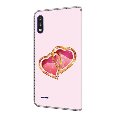 For LG K22/K22 + Crystal Painted Leather Phone case(Love Peach) - LG Cases by buy2fix | Online Shopping UK | buy2fix
