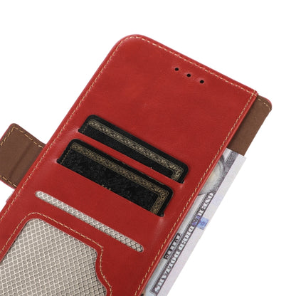 For Google Pixel 9 Pro Crazy Horse Top Layer Cowhide Leather Phone Case(Red) by buy2fix