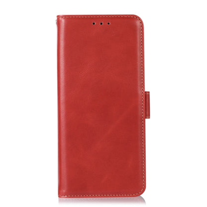 For Google Pixel 9a Crazy Horse Top Layer Cowhide Leather Phone Case(Red) - Google Cases by buy2fix | Online Shopping UK | buy2fix