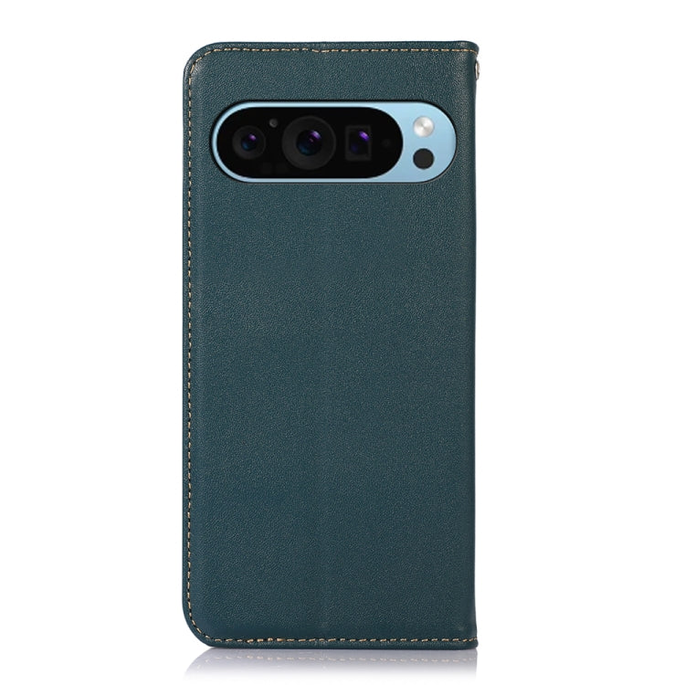 For Google Pixel 10 / 9 KHAZNEH Nappa Top Layer Cowhide Leather Phone Case(Green) by buy2fix