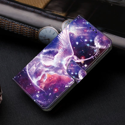 For Google Pixel 9 Crystal Painted Leather Phone case(Unicorn) by buy2fix