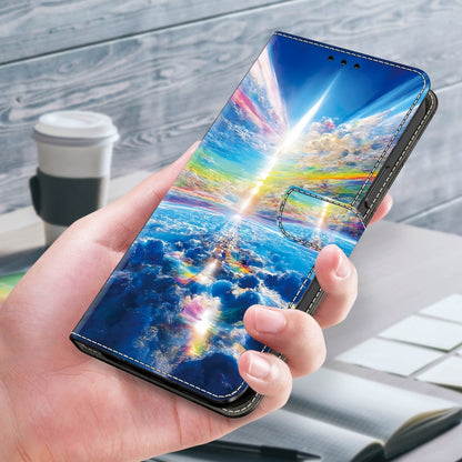 For Google Pixel 9 Crystal Painted Leather Phone case(Colorful Sky) by buy2fix