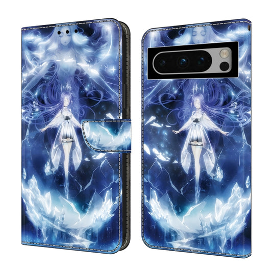 For Google Pixel 9 Pro Crystal Painted Leather Phone case(Magic Fairy) by buy2fix