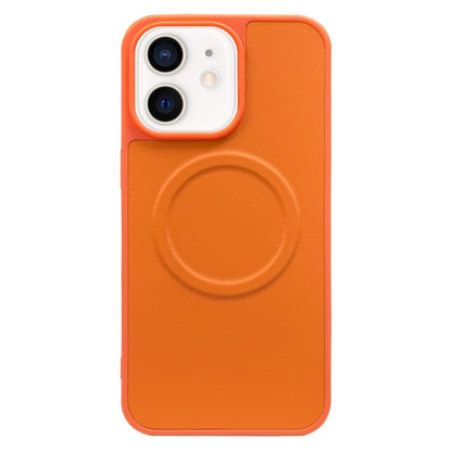 For iPhone 11 2 in 1 MagSafe Magnetic Silicone Leather Phone Case(Orange) by buy2fix