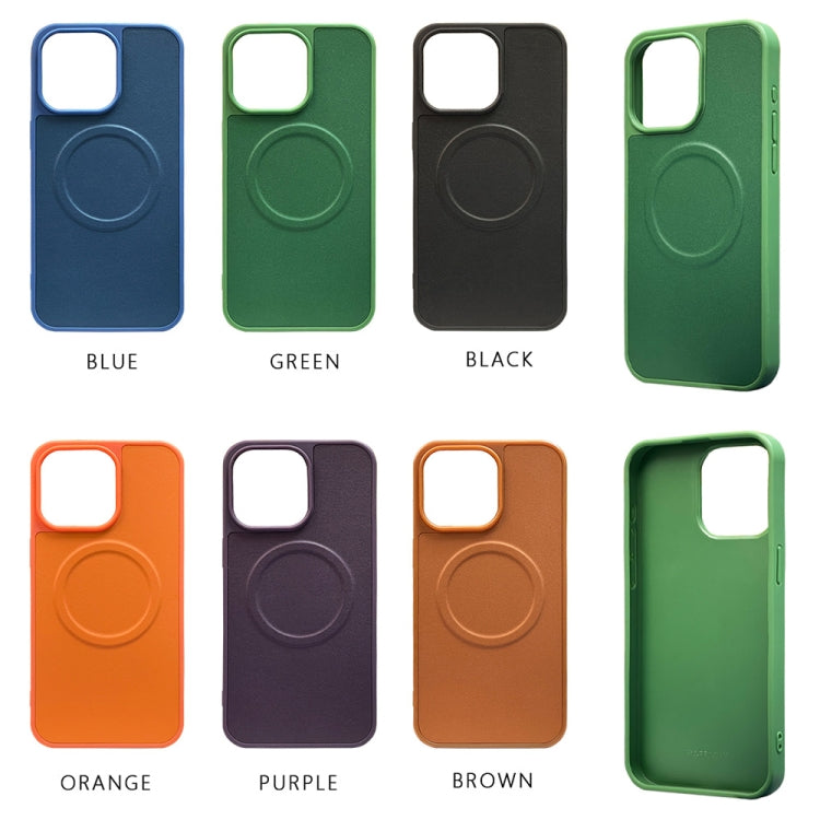 For iPhone 11 2 in 1 MagSafe Magnetic Silicone Leather Phone Case(Orange) by buy2fix