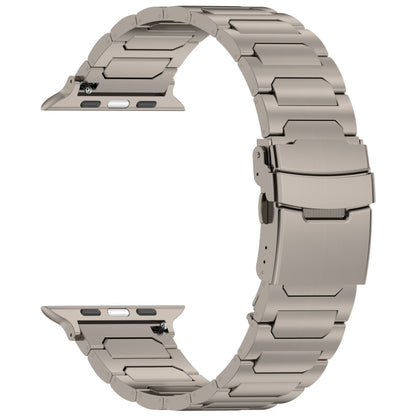 For Apple Watch 38mm I-Shaped Titanium Metal Watch Band(Titanium) by buy2fix