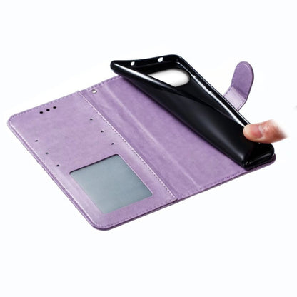 For Google Pixel 9 Sun Mandala Embossing Pattern Phone Leather Case(Purple) by buy2fix