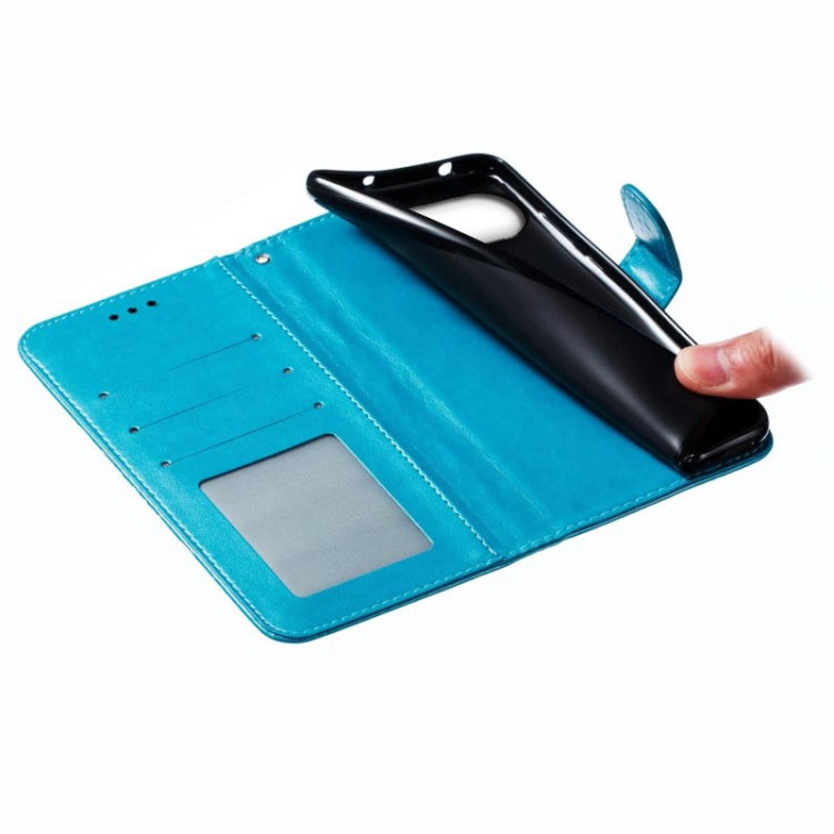 For Google Pixel 9 Sun Mandala Embossing Pattern Phone Leather Case(Blue) by buy2fix