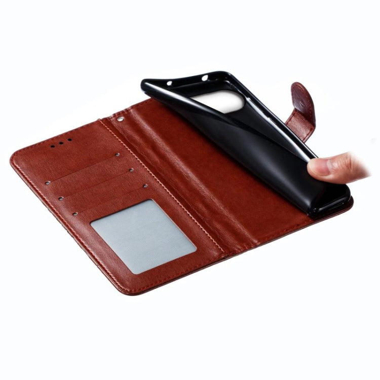 For Google Pixel 9 Pro Sun Mandala Embossing Pattern Phone Leather Case(Brown) by buy2fix