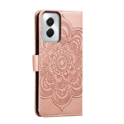 For Motorola Moto G Power 5G 2024 Sun Mandala Embossing Pattern Phone Leather Case(Rose Gold) by buy2fix