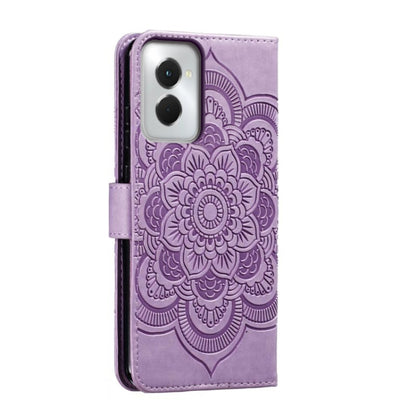 For Motorola Moto G Power 5G 2024 Sun Mandala Embossing Pattern Phone Leather Case(Purple) by buy2fix