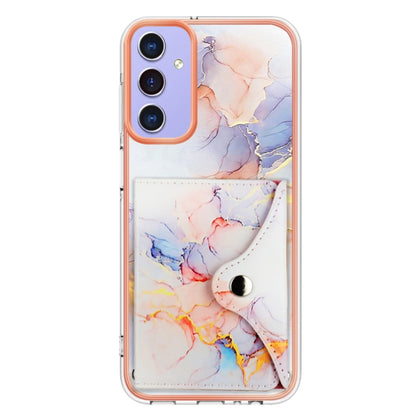 For Samsung Galaxy A15 5G Marble Pattern IMD Card Slot Phone Case(Galaxy Marble White) by buy2fix