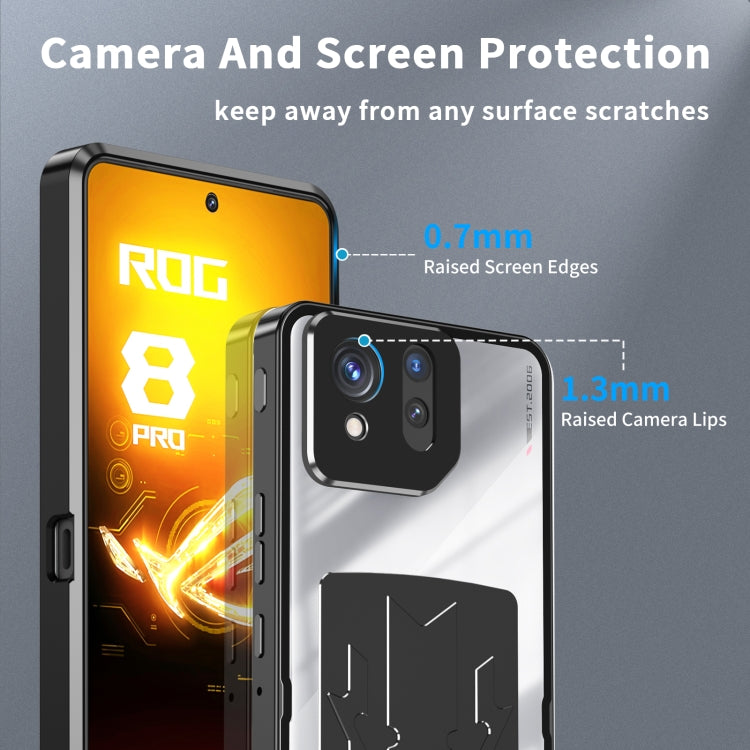 For ASUS ROG Phone 8 / 8 Pro Metal Cooling Phone Case(Black) - ASUS Cases by buy2fix | Online Shopping UK | buy2fix