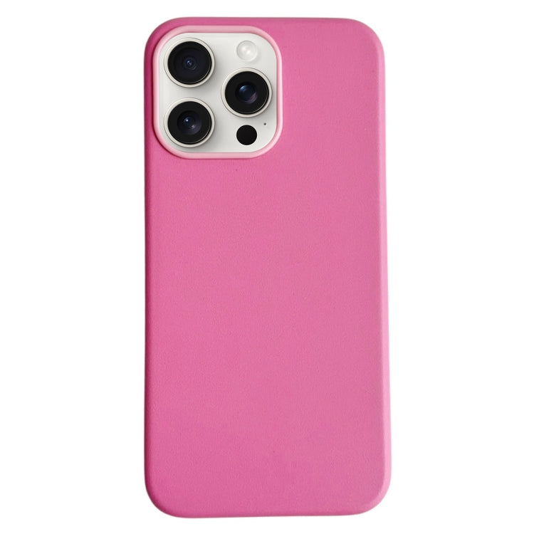 For iPhone 16 Pro Pure Color Leather Magsafe Magnetic Phone Case(Pink) by buy2fix