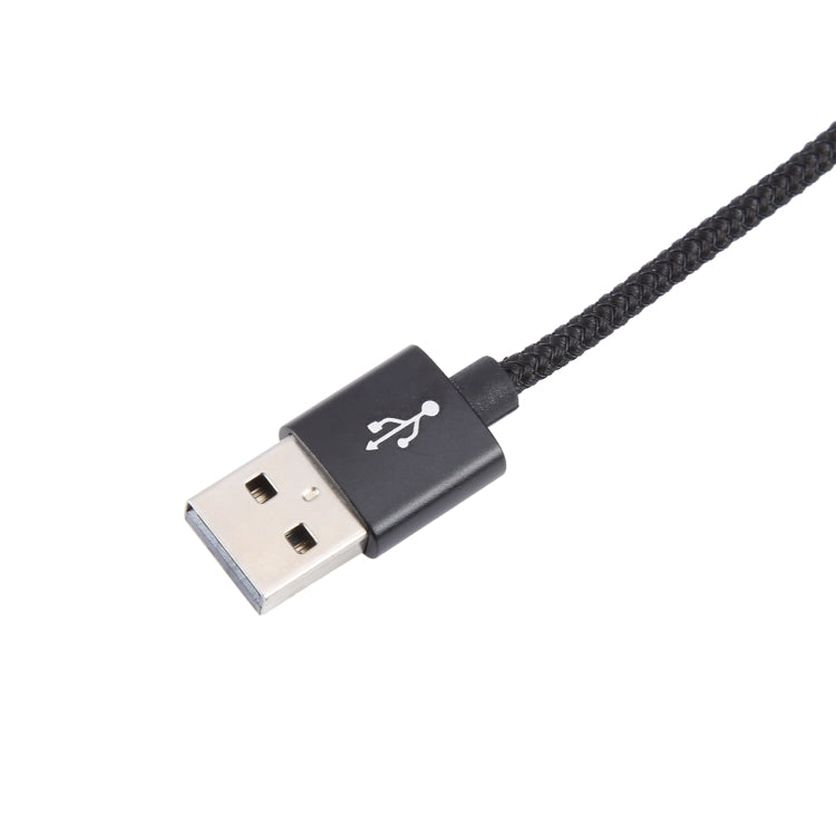 USB Male to 3.5mm Female Weave Texture Audio Adapter(Black) by buy2fix