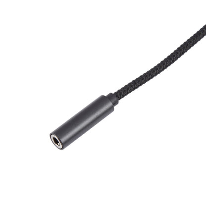 USB Male to 3.5mm Female Weave Texture Audio Adapter(Black) by buy2fix
