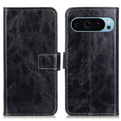 For Google Pixel 10 / 9 Retro Crazy Horse Texture Flip Leather Phone Case(Black) by buy2fix