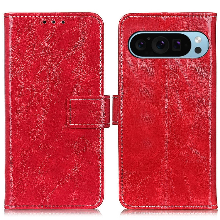 For Google Pixel 10 / 9 Retro Crazy Horse Texture Flip Leather Phone Case(Red) by buy2fix