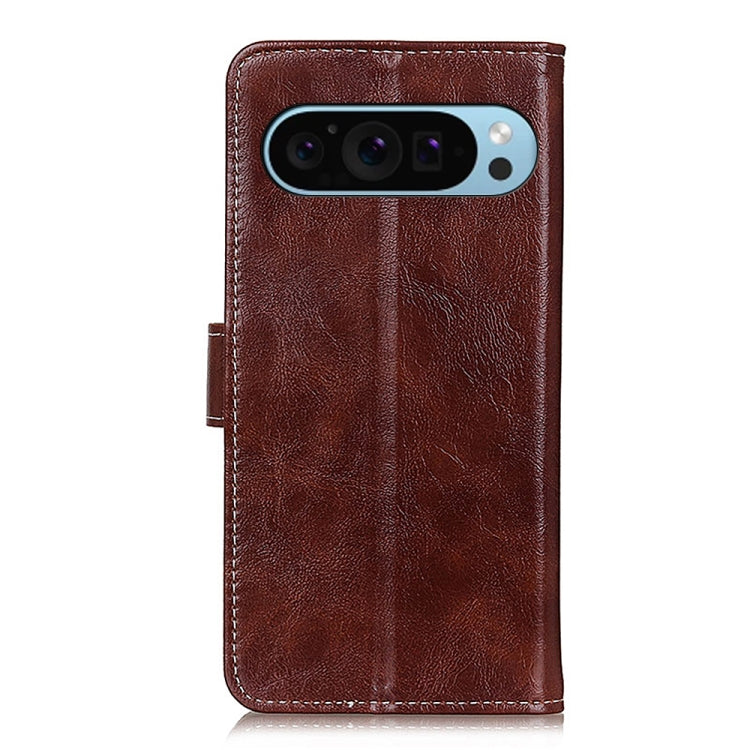 For Google Pixel 10 / 9 Retro Crazy Horse Texture Flip Leather Phone Case(Brown) by buy2fix