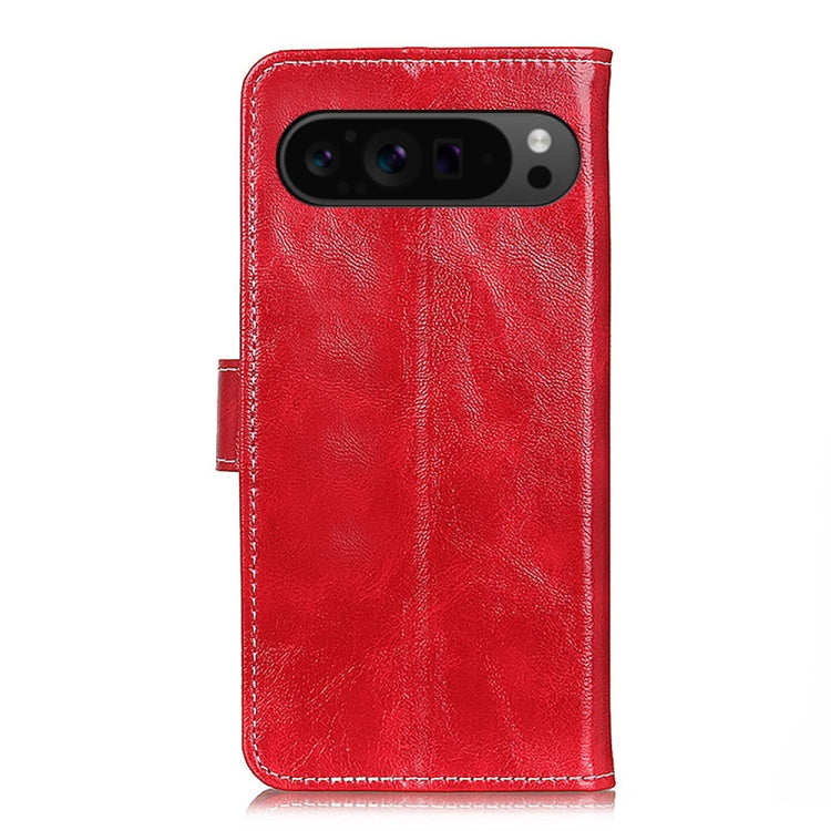 For Google Pixel 10 Pro / 9 Pro Retro Crazy Horse Texture Flip Leather Phone Case(Red) by buy2fix