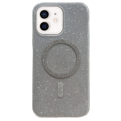 For iPhone 11 Glitter MagSafe Magnetic TPU Phone Case(Silver) by buy2fix