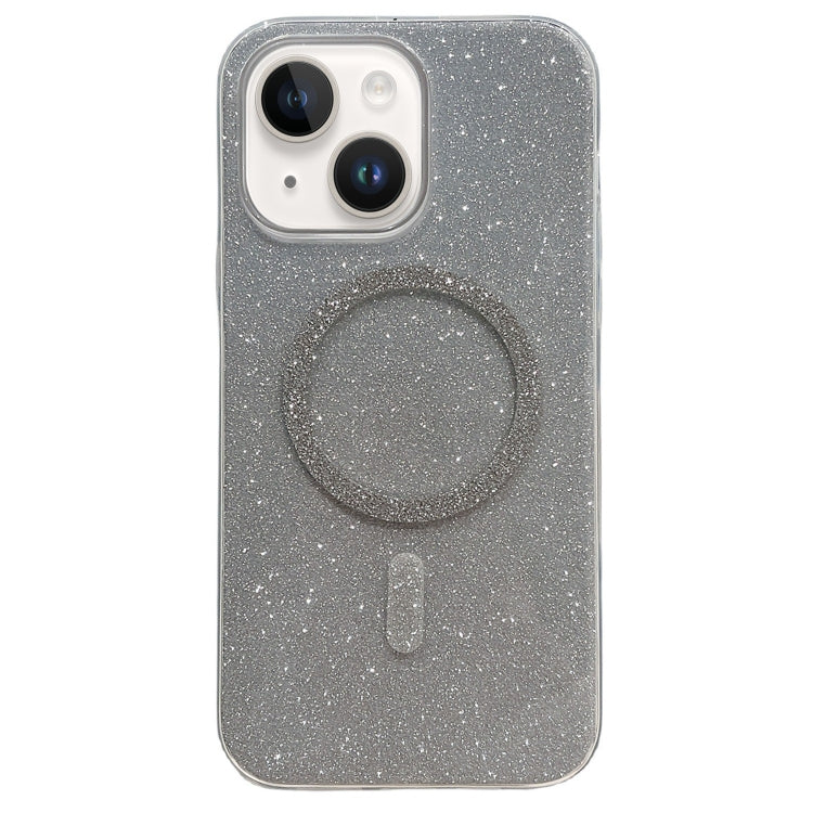 For iPhone 13 Glitter MagSafe Magnetic TPU Phone Case(Silver) by buy2fix