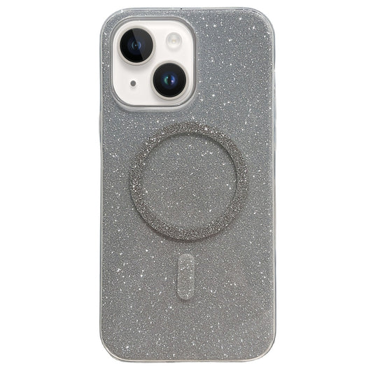 For iPhone 13 Glitter MagSafe Magnetic TPU Phone Case(Silver) by buy2fix