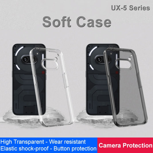 For Nothing Phone 2a 5G / 2a Plus imak UX-5 Series Transparent Shockproof TPU Protective Case(Transparent Black) - Nothing Cases by imak | Online Shopping UK | buy2fix