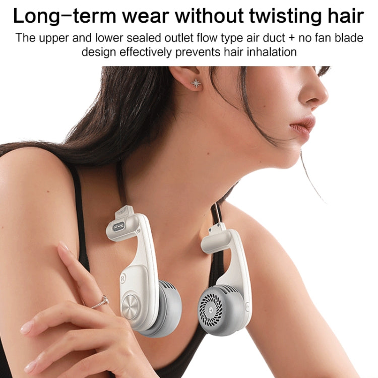 MF086 Hanging Neck Electric Fan(Pink Purple) by buy2fix