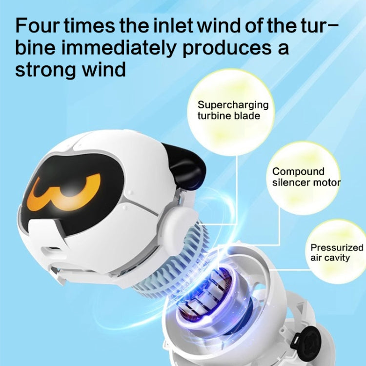 MF082 Portable Hanging Neck Pudding Electric Fan(Black) by buy2fix