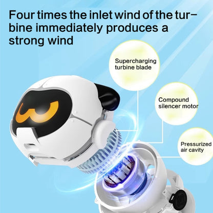 MF082 Portable Hanging Neck Pudding Electric Fan(White) by buy2fix