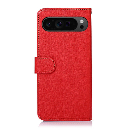 For Google Pixel 10 Pro / 9 Pro KHAZNEH Litchi Texture Leather RFID Phone Case(Red) by buy2fix